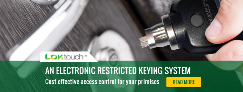 Loktouch restricted keying system, Lock and Alarm Centre NZ